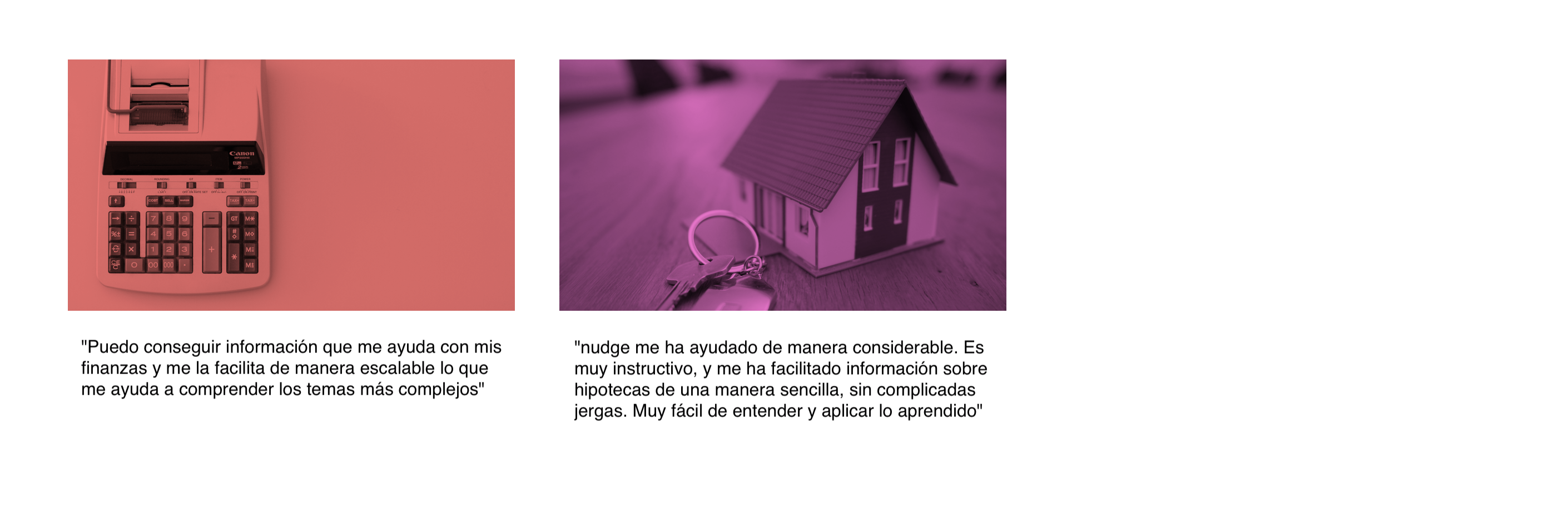 Testimonios de usuarios 3 Testimonios de usuarios 3
